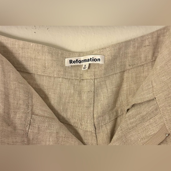 Reformation Tazz Linen Maxi Skirt - Oatmeal Size 8 - Picture 5 of 6